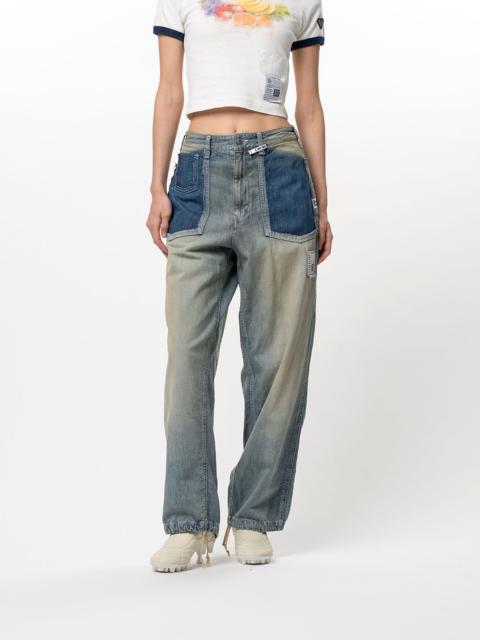 Maison MIHARAYASUHIRO Cut-Out Pocket Denim Pants