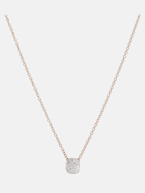 Pomellato Nudo Solitaire 18kt gold necklace with diamonds
