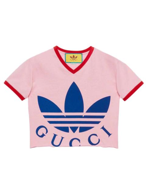 GUCCI Gucci x adidas Cropped T-Shirt Pink