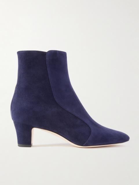 Manolo Blahnik Myconia 50 Suede Ankle Boots