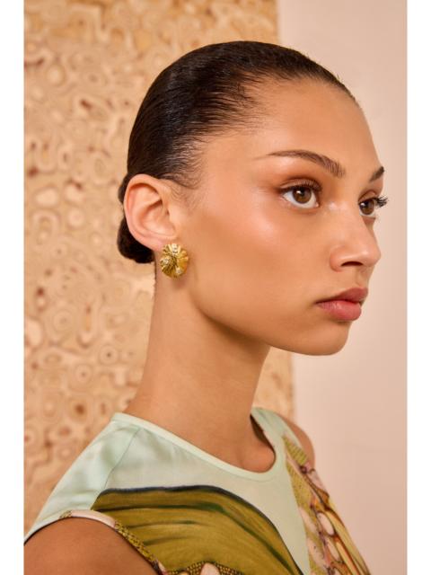 ULLA JOHNSON Embellished Shell Stud