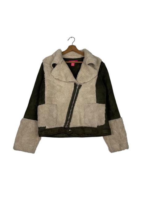 Other Designers Japanese Brand - CATHERINE MALAND RINO Faux Fur Asymmetrical Jacket #0082-C5