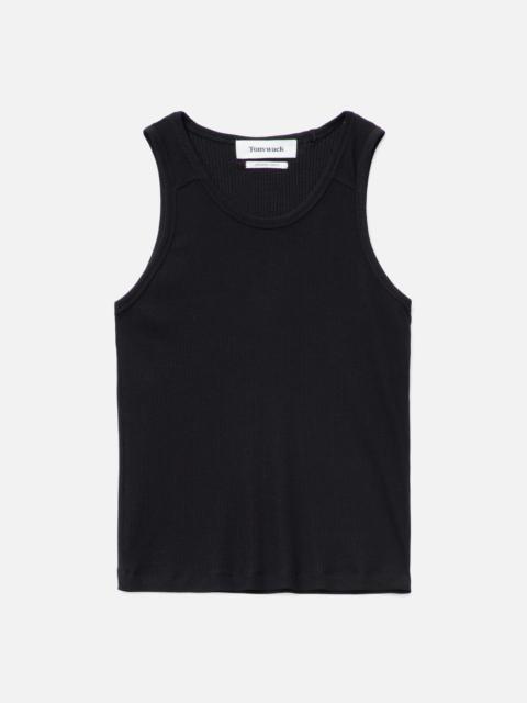 Tonywack SILK LYOCELL RIB TANK TOP