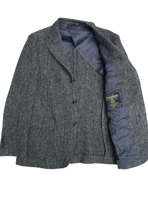 Other Designers Rare Harris Tweed 2010 Centenary Label Grey Herringbone