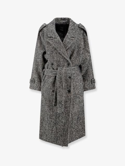 PINKO Pinko Carrube Chevron Cloth Coat