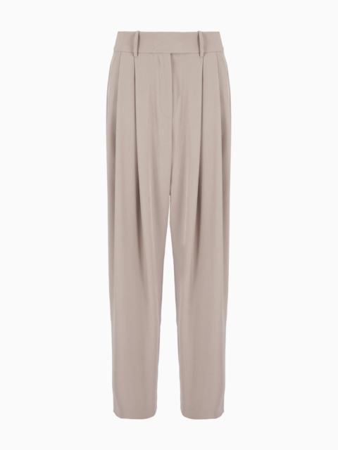 GIORGIO ARMANI Washed silk trousers