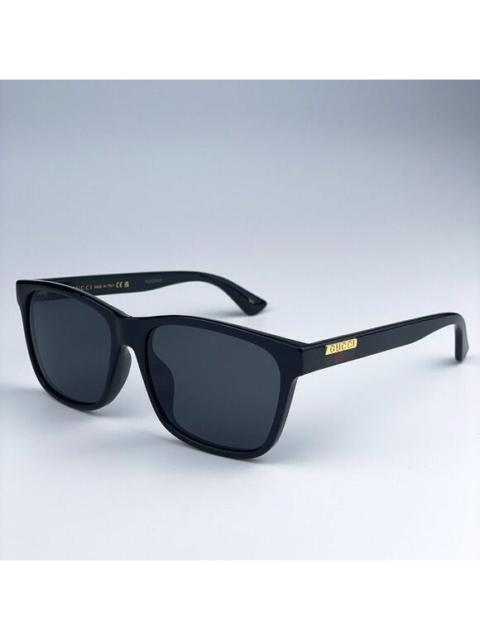 GUCCI NEW GUCCI GG0746SA 001 Black Gray Anti-Reflective Square Unisex Sunglasses