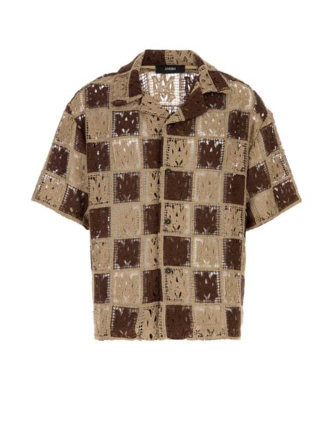 AMIRI Amiri Men Two-Tone Crochet Shirt