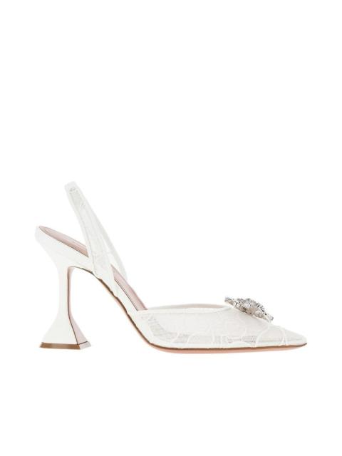 Amina Muaddi Amina Muaddi Women 'Rosie Sling' Lace Slingback Pumps