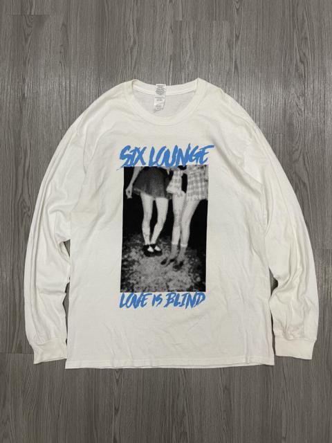 Other Designers Band Tees × Japanese Brand - SIX LOUNGE JAPAN ROCK BAND LOVE IS BLIND LONG SLEEVE SHIRT