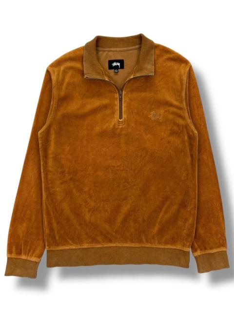 Stüssy Stussy Japan Velvet Half Zip Shirt