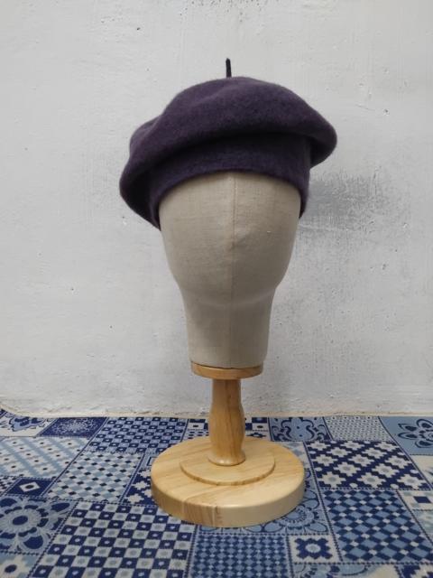Other Designers Archival Clothing - Sally Scott purple colour beret