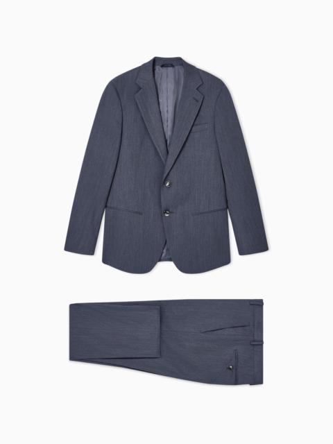 GIORGIO ARMANI SOHO LINE SINGLE-BREASTED SUIT IN WOOL TWILL
