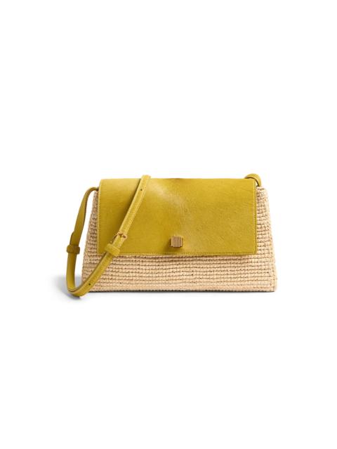 KHAITE Audrey Raffia Crossbody yellow