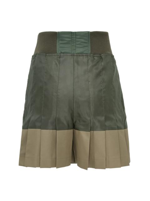 sacai Nylon Twill X Gabardine Shorts