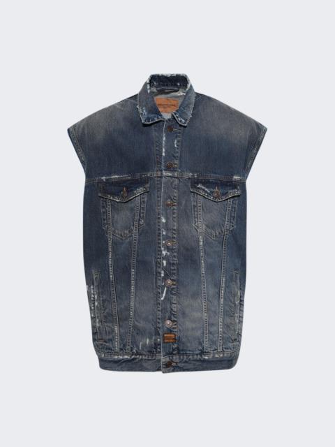 BALENCIAGA Sleeveless Jacket Blue