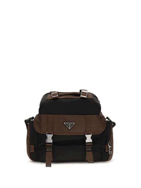 Prada Prada Men Explore Shoulder Bag In Re-Nylon And Leather