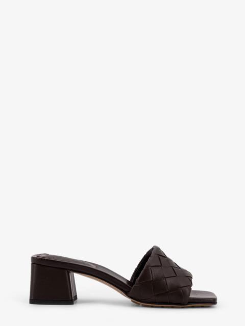 Bottega Veneta Bottega Veneta Leather Heel Sandals With Intrecciato Motif