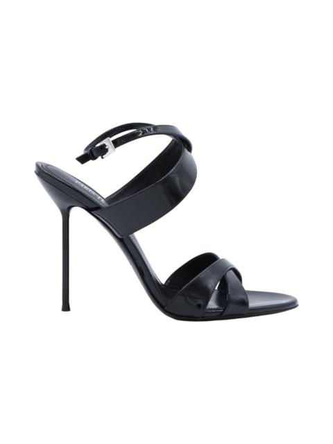 PARIS TEXAS Black Leather Lidia Sandals 105