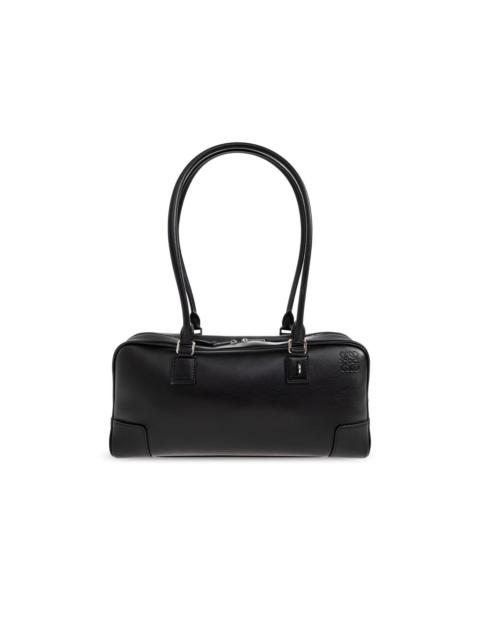 Loewe LOEWE Amazona 31 $4400 Black Shiny Leather Top Handle Bag Ne