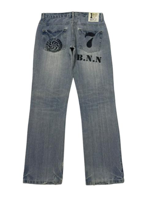 Other Designers If Six Was Nine - Vintage Banana Seven Blue Wash Distressed Denim Jean