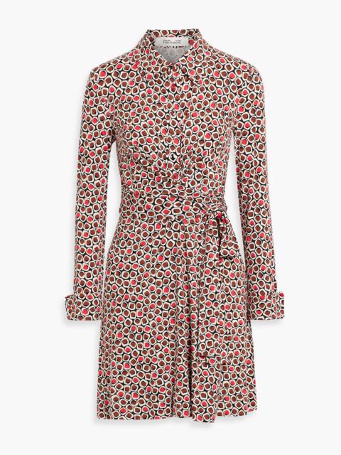 DIANE VON FURSTENBERG Didi printed stretch-jersey mini wrap dress