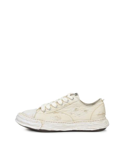 Maison MIHARAYASUHIRO PETERSON23 RIPPING OVER DYE LOW CANVAS / WHT