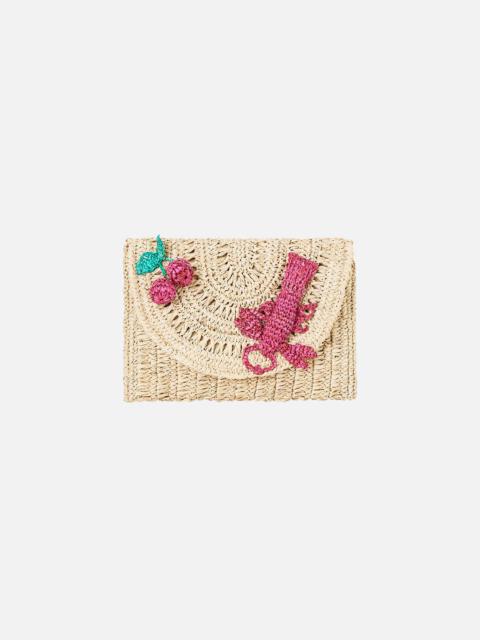 CAMILLA RAFFIA CLUTCH