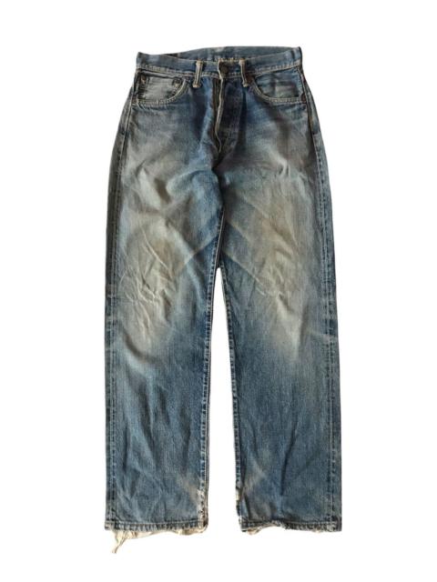 EVISU EVISU BY YAMANE DISTRESSED SELVEDGE JEANS