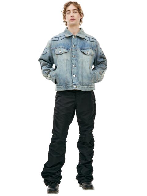 SATOSHI NAKAMOTO DENIM MOTO JACKET