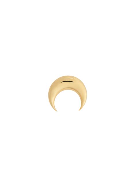 Marine Serre Regenerated Single Tin Moon Stud Earring