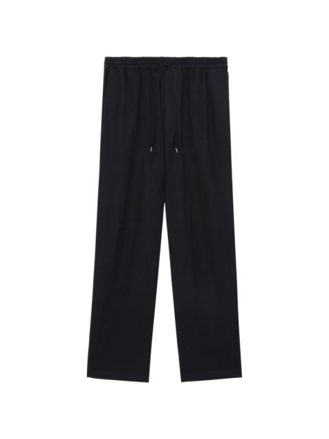 wool straight-leg trousers