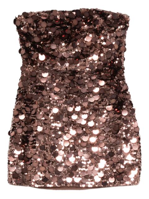 RETROFÊTE sequin-embellished mini dress
