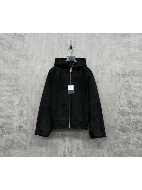 Louis Vuitton Louis Vuitton embossed logo logging denim jacket