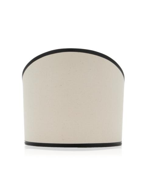 DÉHANCHE Undone Canvas Corset Belt white