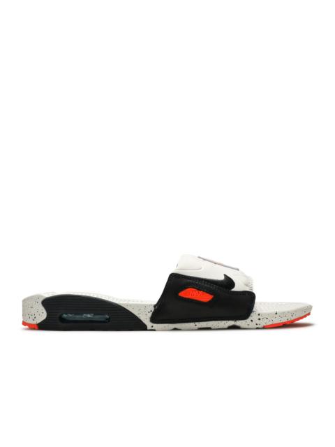 Nike AIR MAX 90 SLIDE 'WHITE TURF ORANGE SPECKLED'