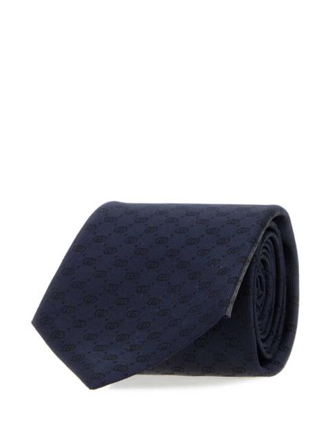 GUCCI Gucci Men Navy Blue Silk Tie