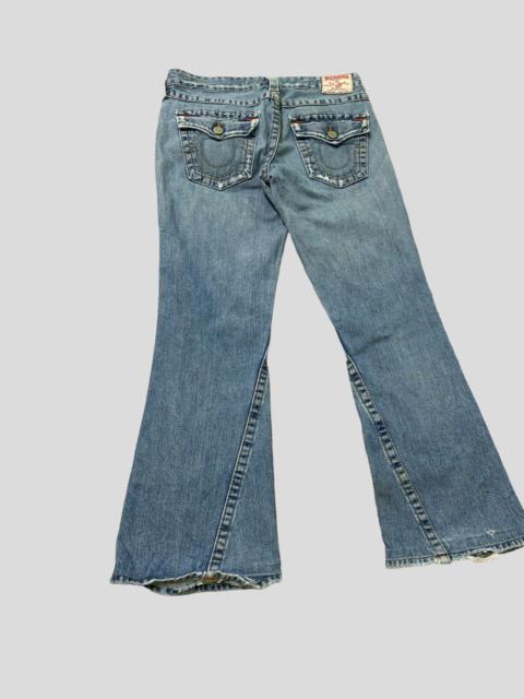 Other Designers Flared TRUE RELIGION Distressed Bootcut Denim S46k