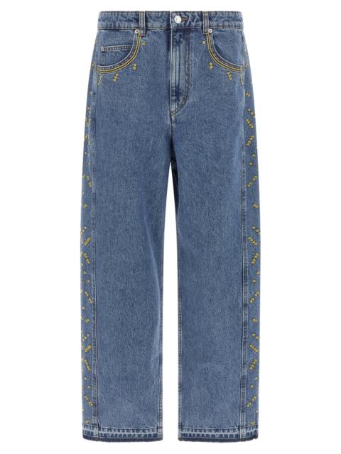 Isabel Marant Marant Men 'Jorian' Jeans With Embroideries
