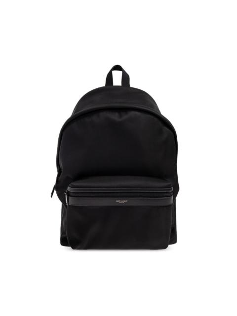SAINT LAURENT Saint Laurent City Black Nylon Backpack New & Authentic