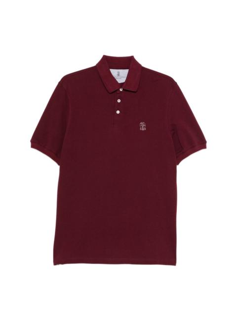 Logo cotton polo shirt