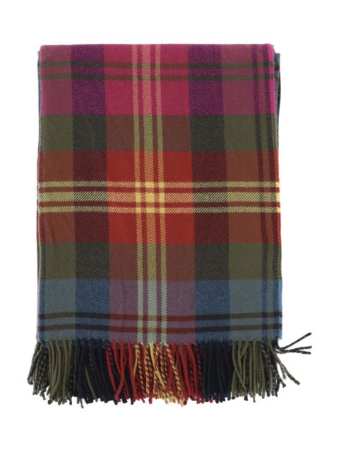 Wool Scarf With Check Pattern