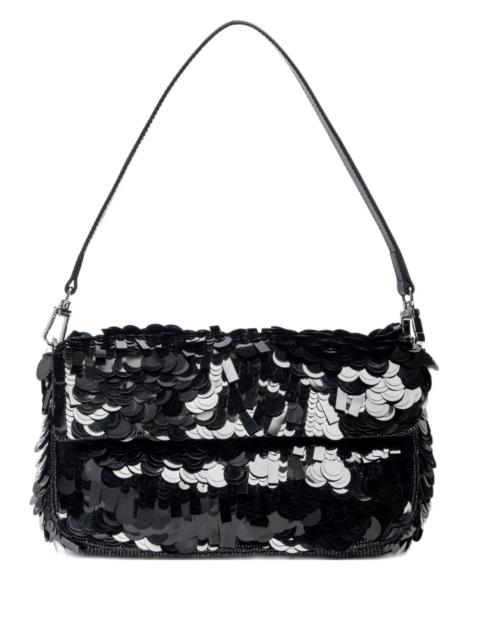 STAUD Timmy Convertible Shoulder Bag in Black