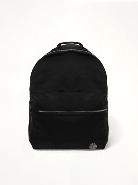 Stone Island 920001 Coated Nylon Backpack in Black