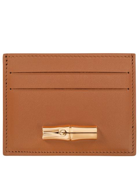 Longchamp Le Roseau Card holder Cashew - Leather