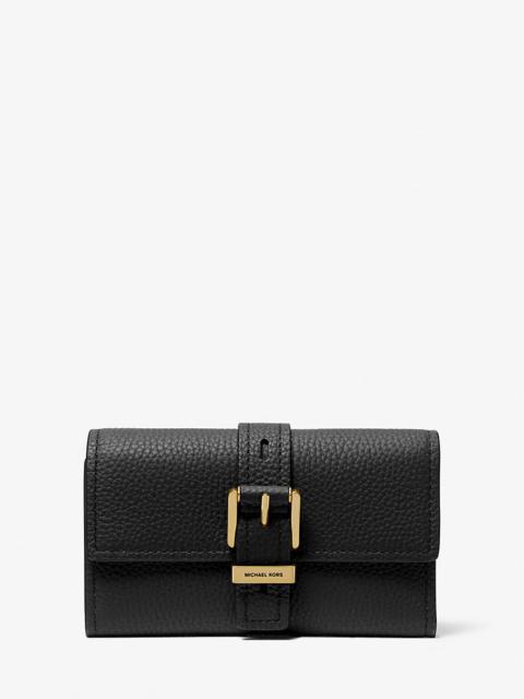 MICHAEL KORS Nolita Medium Pebbled Leather Tri-Fold Wallet