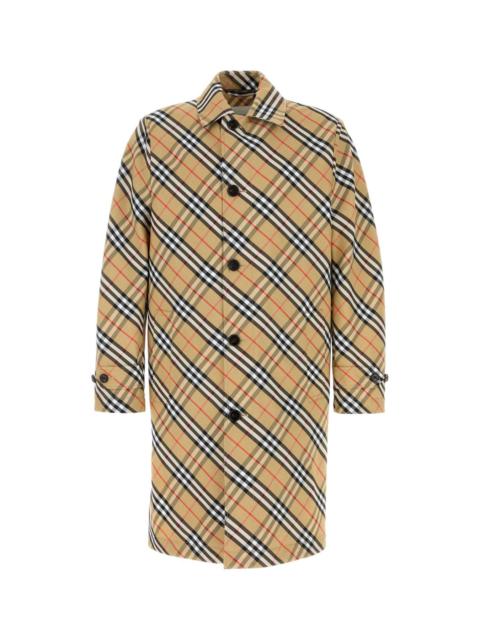 Burberry Burberry Men Embroidered Polyester Trench Coat