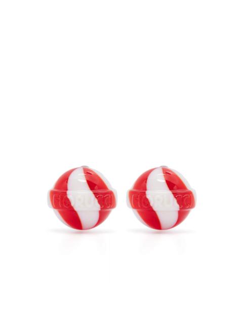 FIORUCCI White Red Earrings | wananluxury | REVERSIBLE