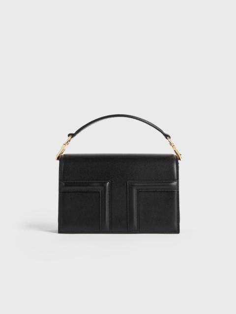 TOTEME Mini T-flap leather bag black