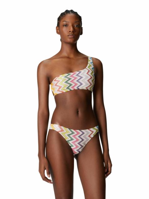 Missoni Missoni One-shoulder Bikini With Double Ties in Multicoloured at Nordstrom